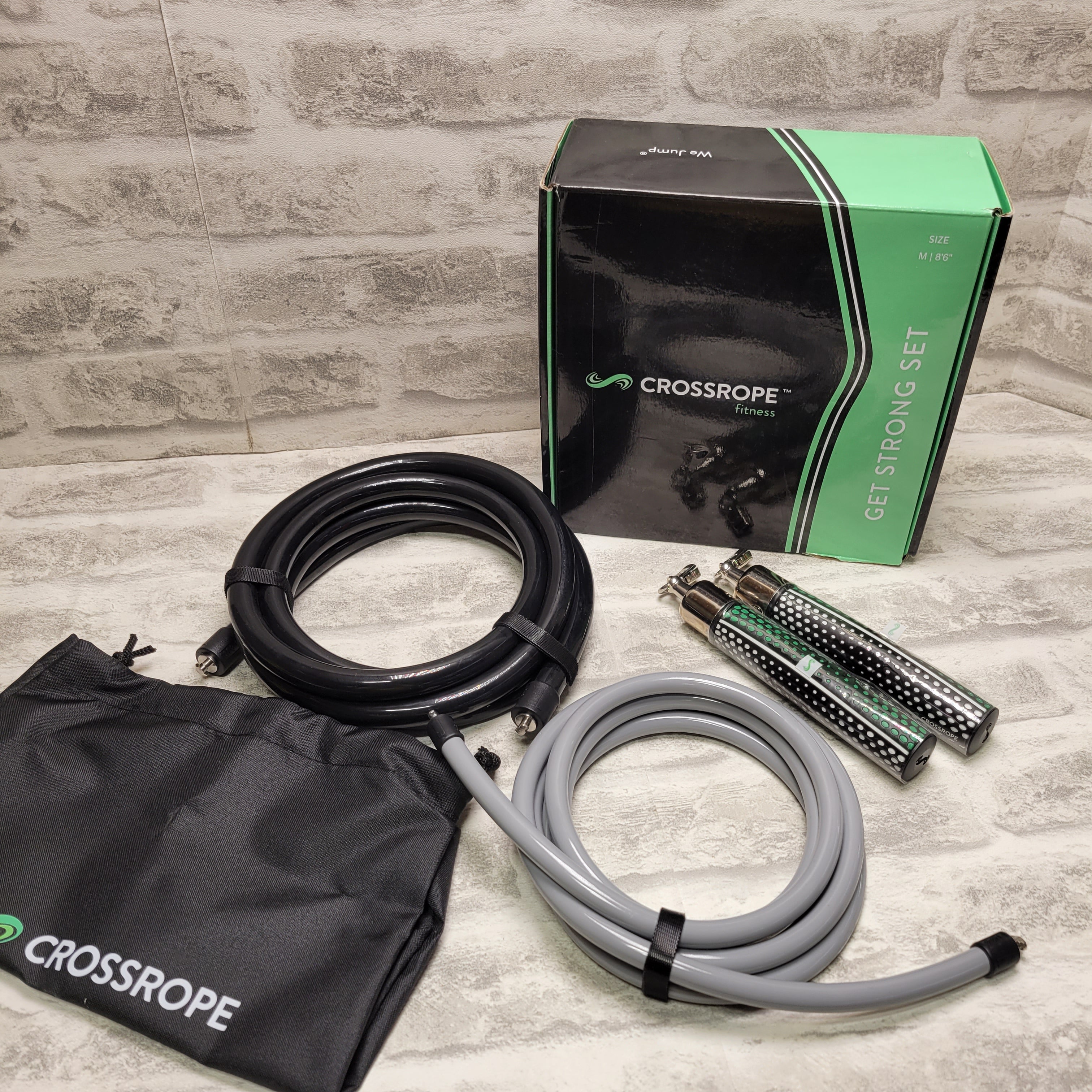 Crossrope Fitness, Jump Rope, 1LB & 2 LB Rope, Power Handles (7610107298030)